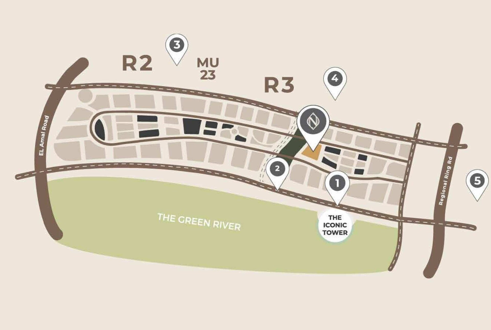 دبل تو تاور Master Plan